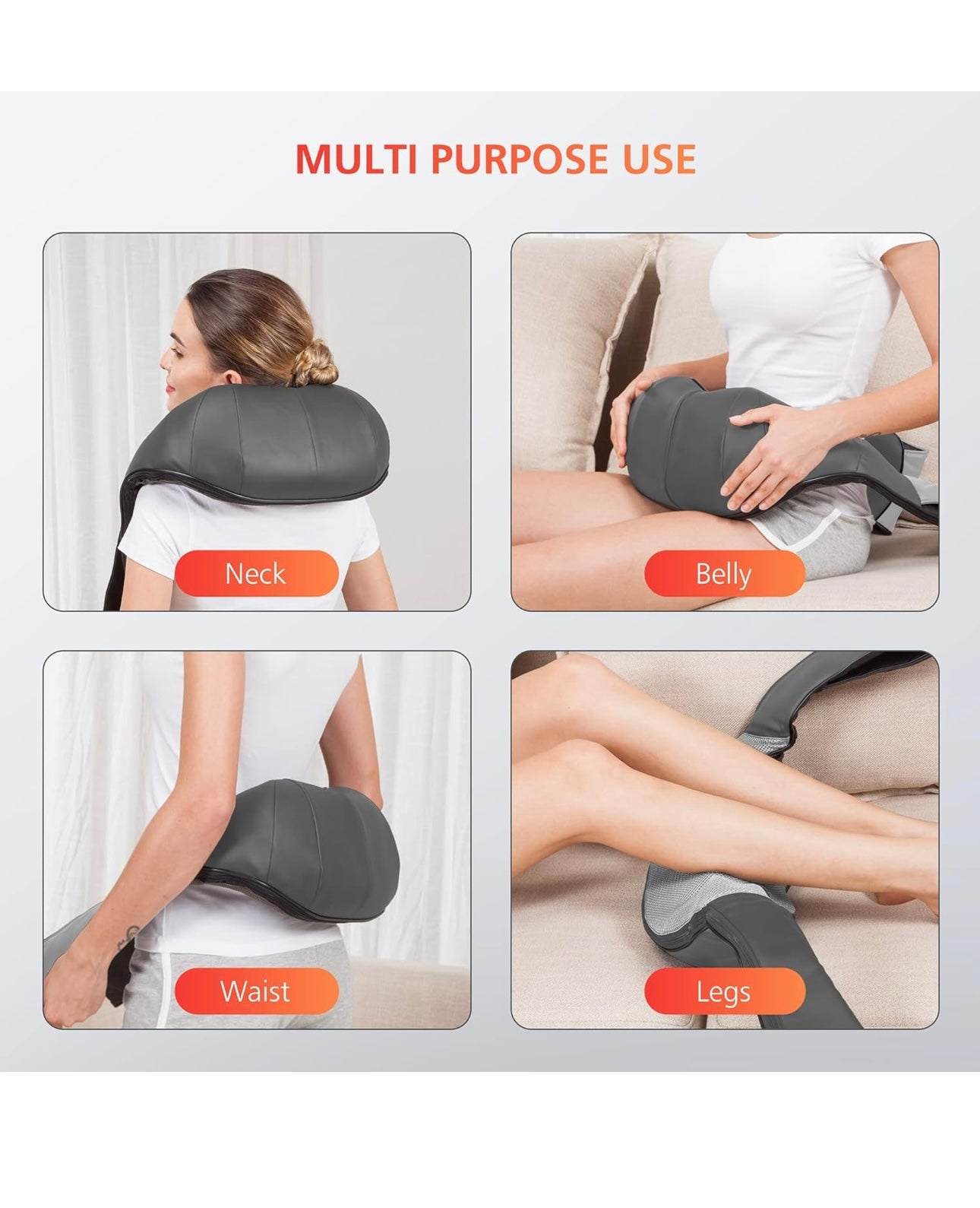 Relaxaura™ Heated Shiatsu Neck & Shoulder Massager