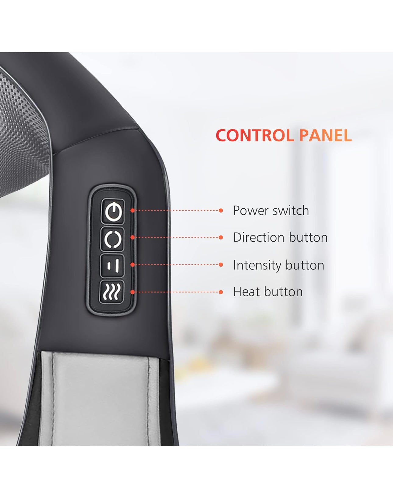 Relaxaura™ Heated Shiatsu Neck & Shoulder Massager